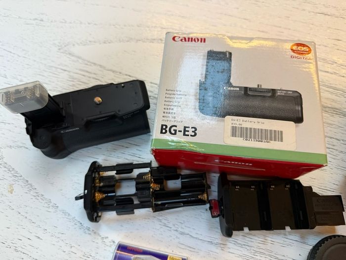 Canon EOS Rebel XT with 18-55mm lense and extras