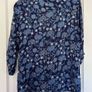 Mantaray Blue Floral Print Blouse Size 20 Image 2