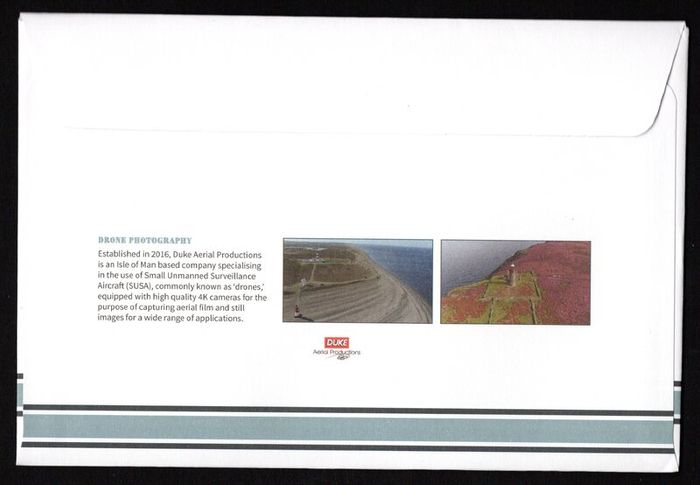 2018 Isle of Man Bicentenary of Point of Ayre and Calf of Man Lighthouses Commemorative Stamps First Day Cover (FDC)