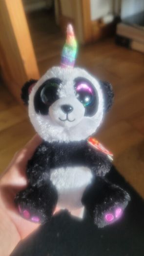 Rare Retired Ty Beanie Boos Paris the Panda 18cms 6" Plush Soft Toy and Gift Bag