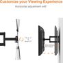 NEW SALE Swivel TV Wall Bracket, for 26-55 inch Screens, for Flat & Curved TV up to 30KG, Tilt Image 4