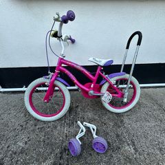 Polly 16 kids bike with bike handle