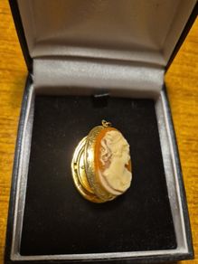 Vintage Cameo Pendant and Locket