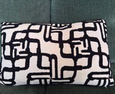 Monochrome cushion x2