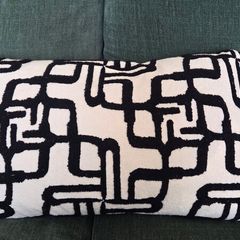 Monochrome cushion x2