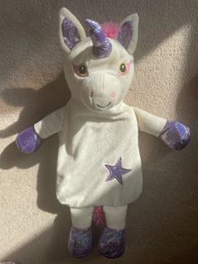 Unicorn hot water bottle