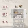 Bathroom cabinet with 2 doors and 2 drawers white Image 4