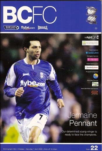 2006 Birmingham City v Chelsea Programme