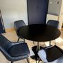 Kitchen table, round, black 100cm Image 3