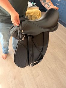 general saddle used for breaking in with shore leathers included