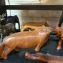 Vintage Carved wooden figures c1970 Image 2