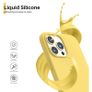 Liquid Silicone Shockproof Case For iPhone 13 Pro Max Luxury Soft Phone Cover Yellow New - FHT8IP13PMLK Image 2