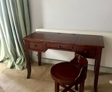 Vintage Mahogany Dressing Table / Vanity & Matching Stool