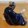 Vintage Figurine man reading book Image 4