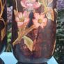 Stunning Pair Of Hand Painted Art Nouveau Hardwood  Candlesticks 12" Image 10