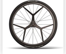wheelchair wheels with brakes built into the wheels