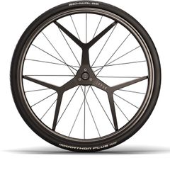 wheelchair wheels with brakes built into the wheels