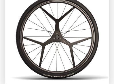 wheelchair wheels with brakes built into the wheels
