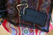 Coach Black Leather Bag Tag / Authentic / BRAND NEW