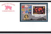 1984 Jersey Linke with the Commonwealth Commemorative Stamp First Day Cover (FDC)
