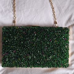 Stone Look Evening Clutch Bag