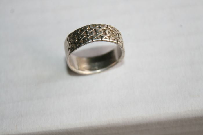Vintage Sterling Silver 925 Irish Celtic Knot Band Ring