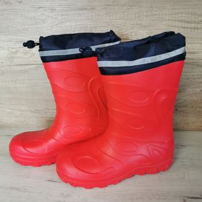Becks Warm Wellington Boots Basic Warm Red Uk Size 5.5