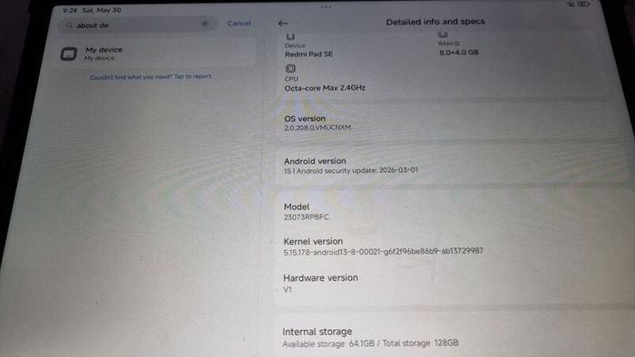 Xiaomi Redmi Pad SEs