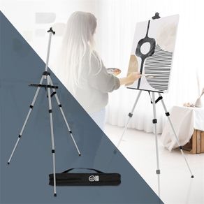 Aluminium easel tripod height adjustable