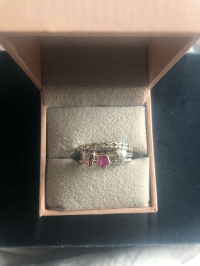 Sterling silver HHN designer ring - band