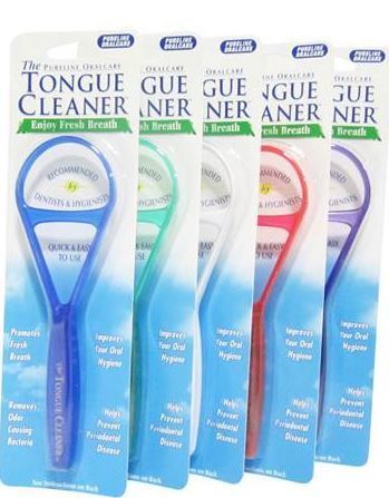 Tongue cleaner. (Oral care) New, unopened. Made in USA.