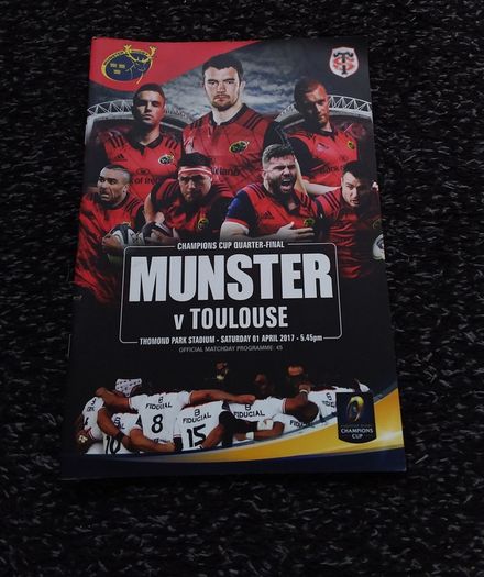 Munster Rugby Programmes - Individually Priced