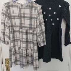 Two Girls Winter Dresses Age 6-7