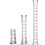 Telescoping Ladder A Frame, 15.5 FT Compact Aluminum Extension Ladder, Multi-Function Portable Collapsible RV Ladder, Telescopic Ladder for Homework Stairs Indoor Outdoor Roof, 330lb Load Image 7