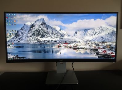 Dell U3415WB 34" Curved Ultra Wide Quad HD IPS LCD Monitor