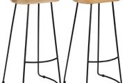 Gavin Bar Stools 2 pcs Solid Mango Wood