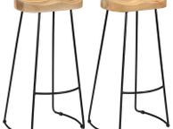 main image for ad Gavin Bar Stools 2 pcs Solid Mango Wood