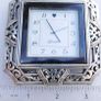 Brighton Tango Square Silver Plated Desk Clock Image 10