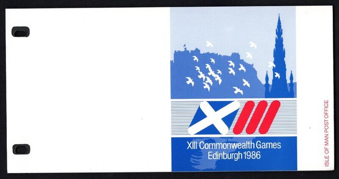 1986 Isle of Man Commonwealth Games Edinburgh Commemorative Stamp Presentation Pack