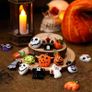 36 Pieces Mini Halloween resin charm pendant, Tiny Halloween tree decorations Mini Resin Halloween Ornaments with Golden Rope for DIY Festive Decoration Handcrafts Image 5