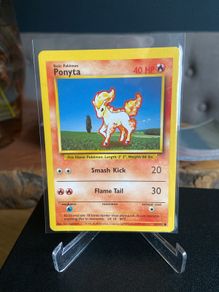 Pokemon Base set Ponyta 60/102 Near Mint Condition