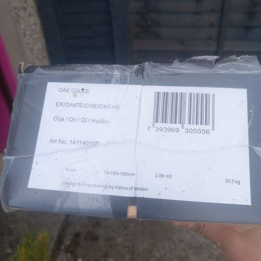 Oak Wood flooring 1 pack 2.88m2 with underlay
