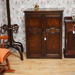 Jacobean Revival Oak Cupboard