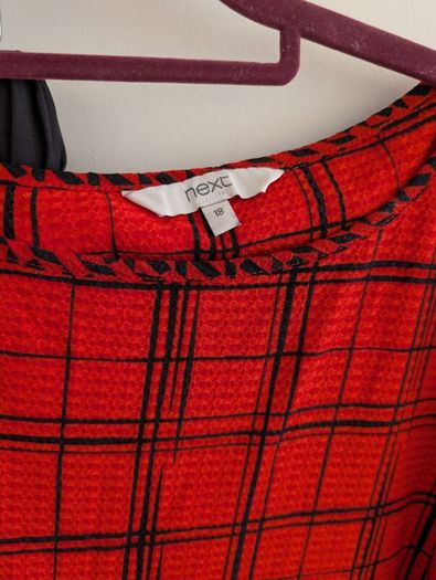 NEXT Red Top & Wide-Leg Trousers (UK 18 / 2XL)