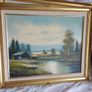 Vintage Framed Oil Painting (53x62cm) - D. Knight 1990 Image 2