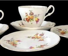 Vintage Winston Fine Bone China Tea Set Trio's