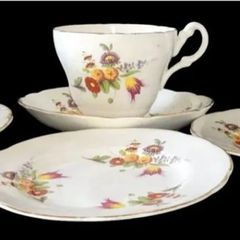 Vintage Winston Fine Bone China Tea Set Trio's