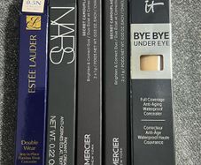 Estee lauder, NARS, Laura mercier, it cosmetics CC under eye concealers