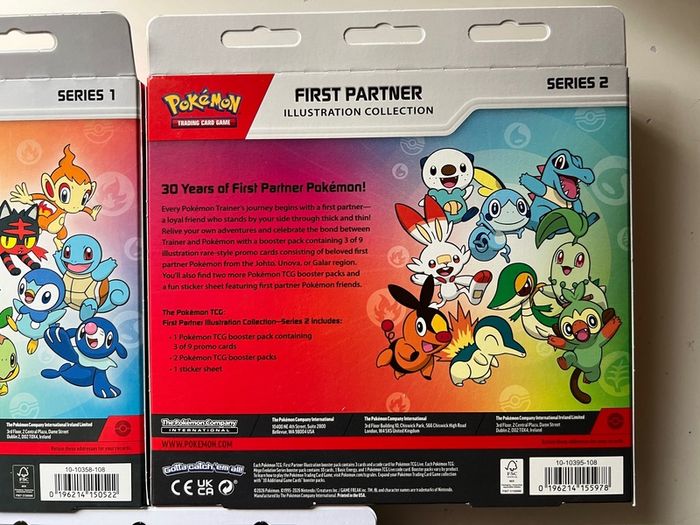 Pokemon First Partner Illustration Collection Complete Series 1 2 3 NEW