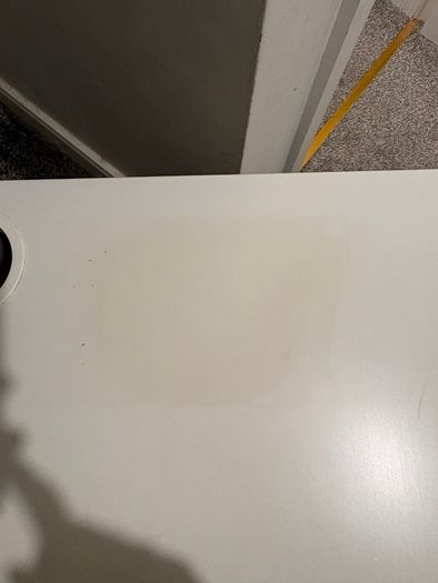 White IKEA desk